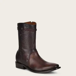 Men Cuadra Urban & Casual Boots-Ankle Cowboy Boots Hand-Painted In Brown Leather
