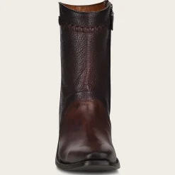 Men Cuadra Urban & Casual Boots-Ankle Cowboy Boots Hand-Painted In Brown Leather