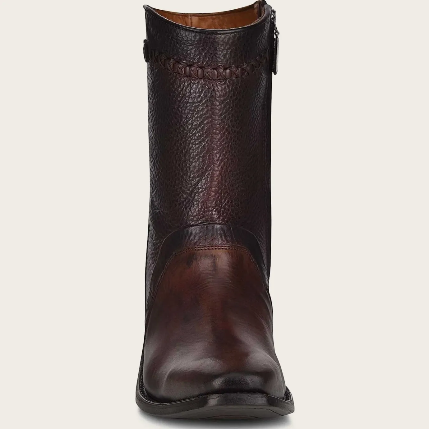 Men Cuadra Urban & Casual Boots-Ankle Cowboy Boots Hand-Painted In Brown Leather