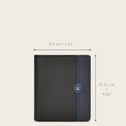 Men Cuadra Wallets-Black Bovine Leather Wallet