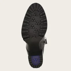 Women Cuadra Ankle Boots & Booties-Black Combined Leather Urban Ankle Bootie With Crystals