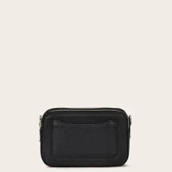 Women Cuadra Crossbody Bags-Black Exotic Leather Crossbody Bag