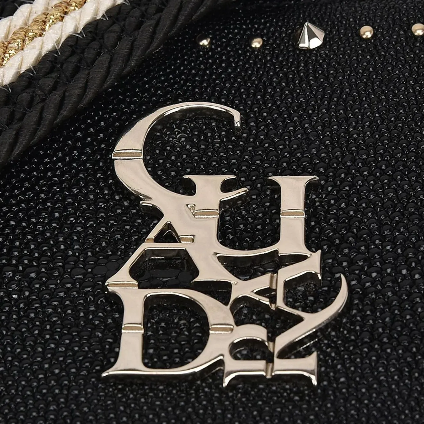 Women Cuadra Crossbody Bags-Black Exotic Leather Crossbody Bag