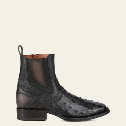 Men Cuadra Urban & Casual Boots-Black Exotic Leather Urban Boots