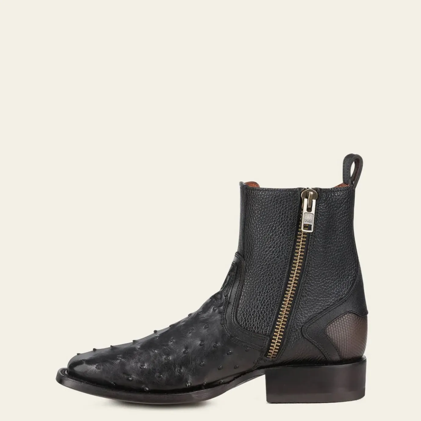 Men Cuadra Urban & Casual Boots-Black Exotic Leather Urban Boots