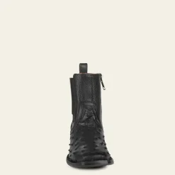 Men Cuadra Urban & Casual Boots-Black Exotic Leather Urban Boots