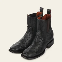Men Cuadra Urban & Casual Boots-Black Exotic Leather Urban Boots