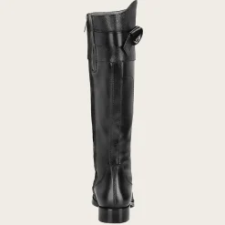 Women Cuadra Tall & Knee-High Boots-Black Exotic Stingray Riding Boot
