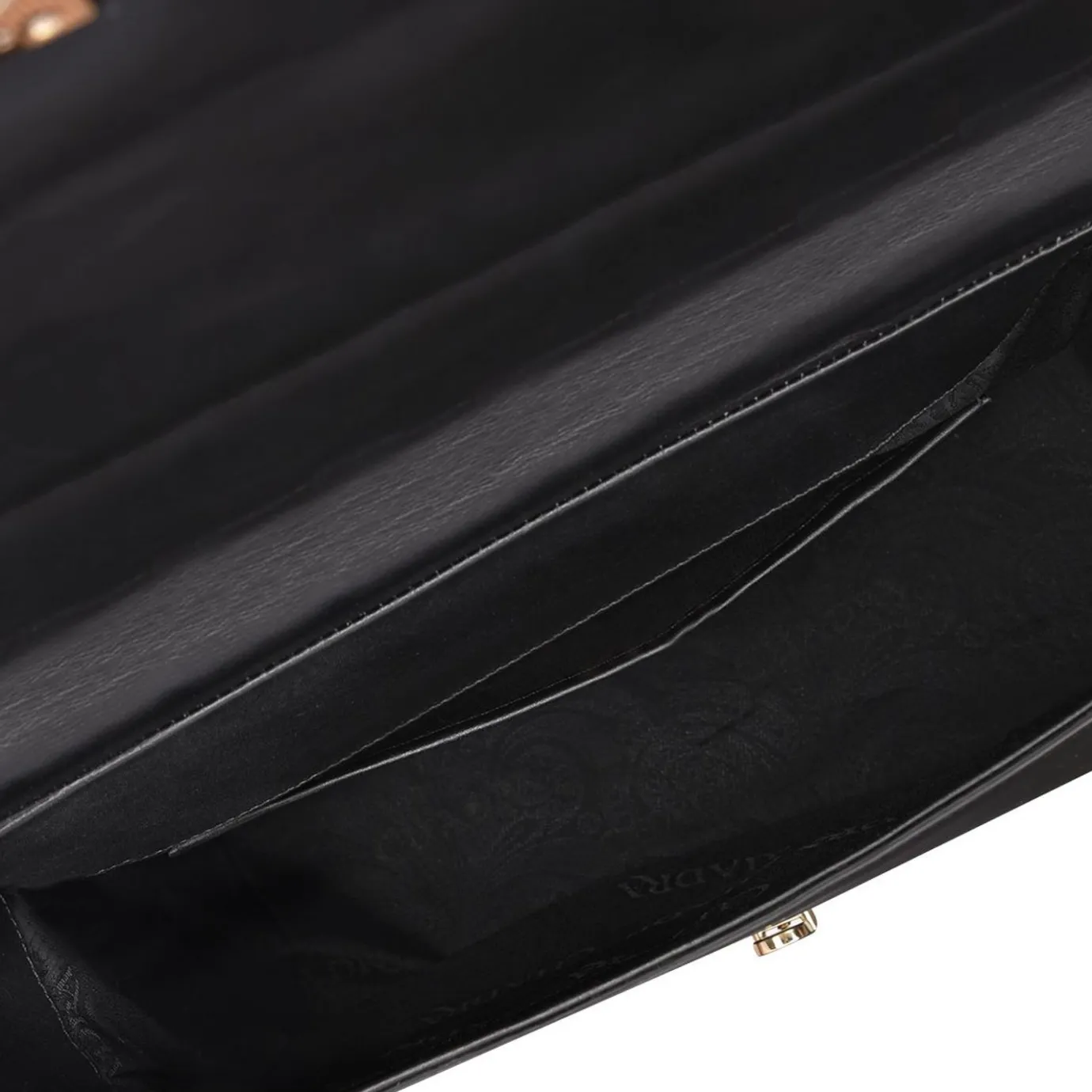 Women Cuadra Crossbody Bags-Black Genuine Exotic Leather Handbag With Chain Strap