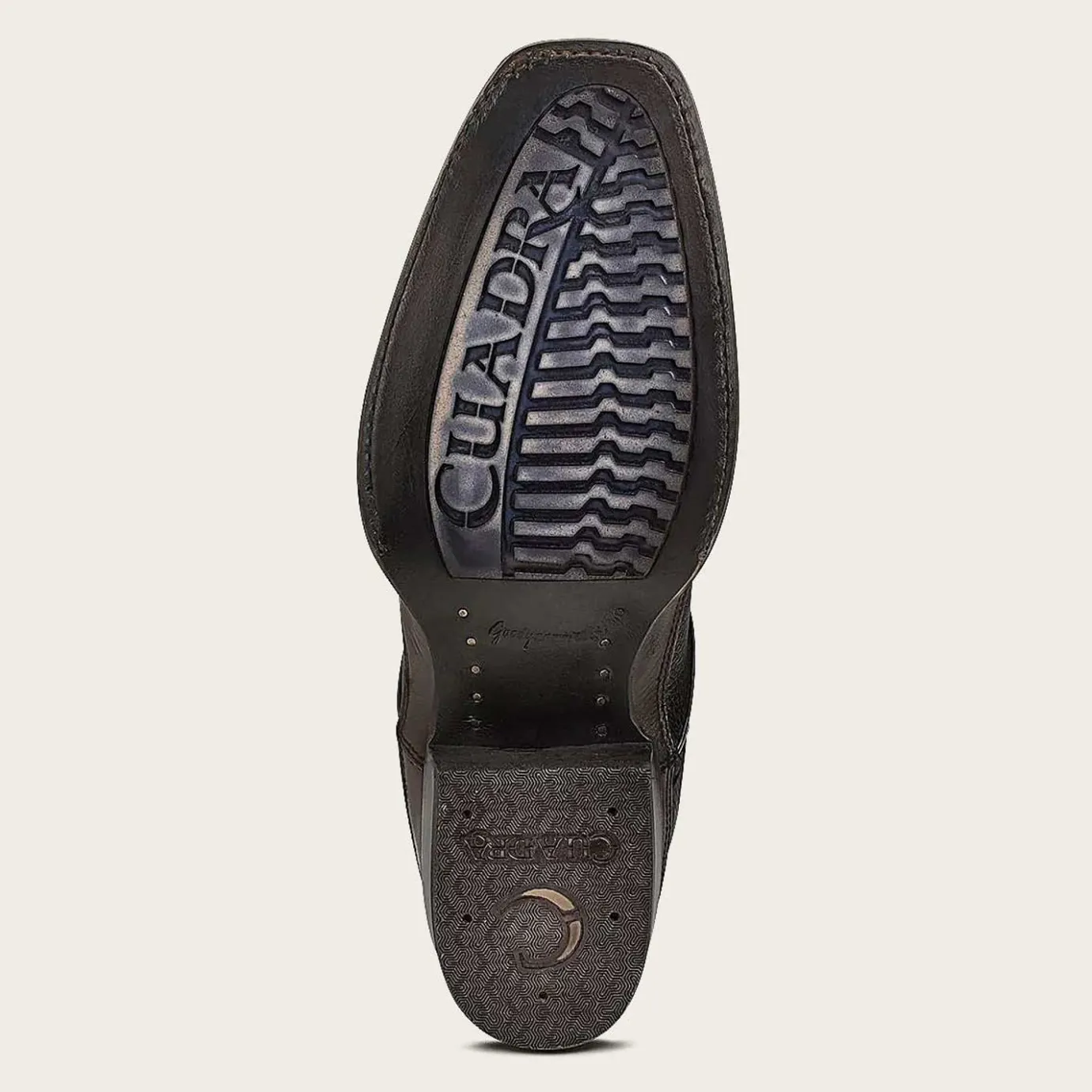 Men Cuadra Urban & Casual Boots-Black Hand-Painted Engraved Leather Boots With Geometric Patterns