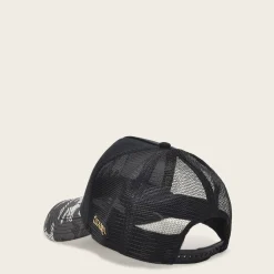 Women Cuadra Hats-Black Snapback Cap With Alligator Patch