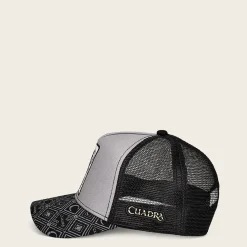 Women Cuadra Hats-Black Snapback Cap With Elephant Patch