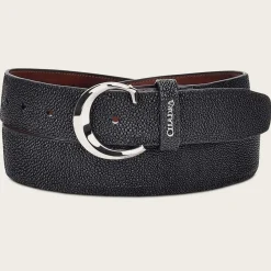 Men Cuadra Belts-Black Stingray Leather Belt