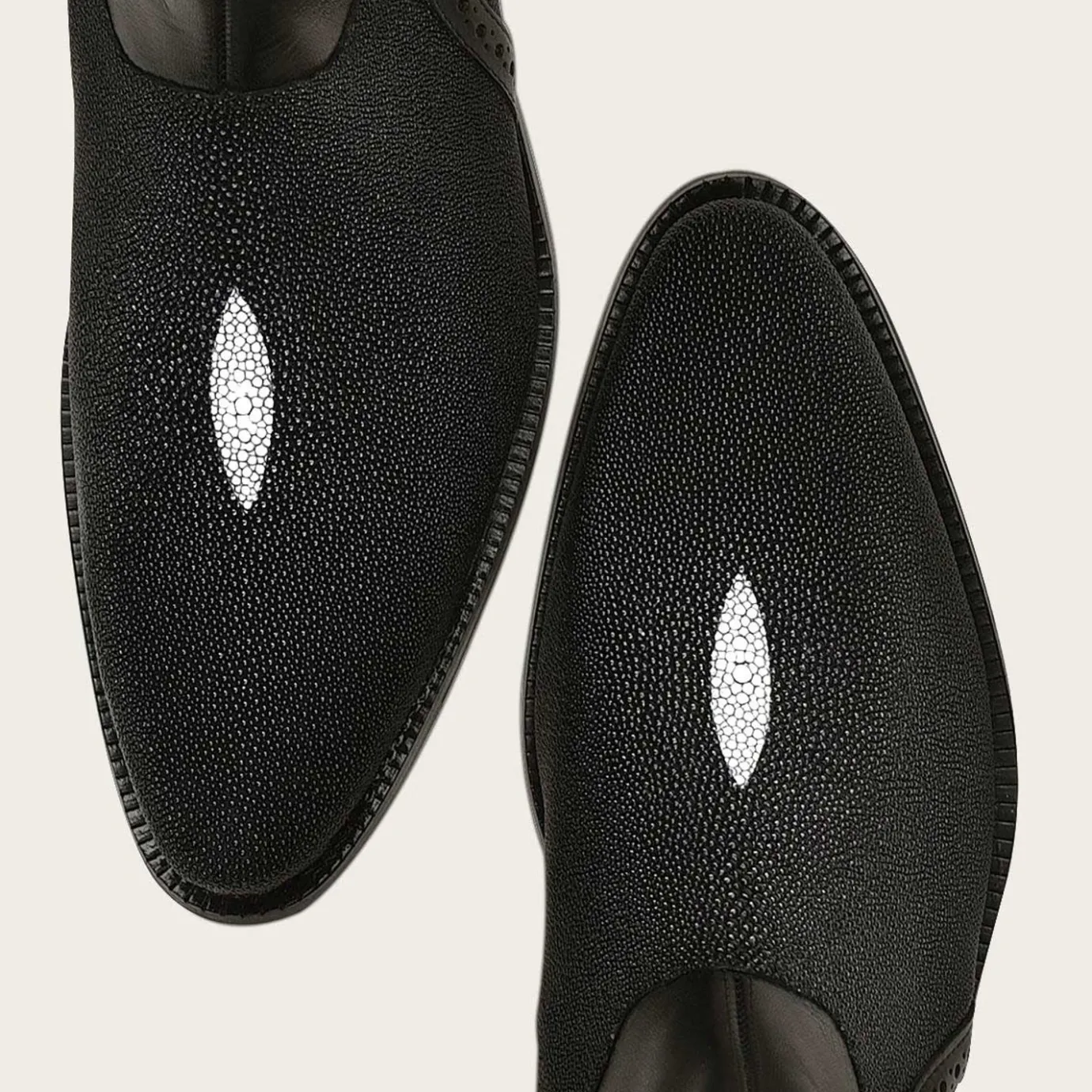 Men Cuadra Urban & Casual Boots-Black Stingray Leather Men'S Boots By Franco