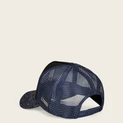 Women Cuadra Hats-Blue Snapback Cap With Alligator Patch