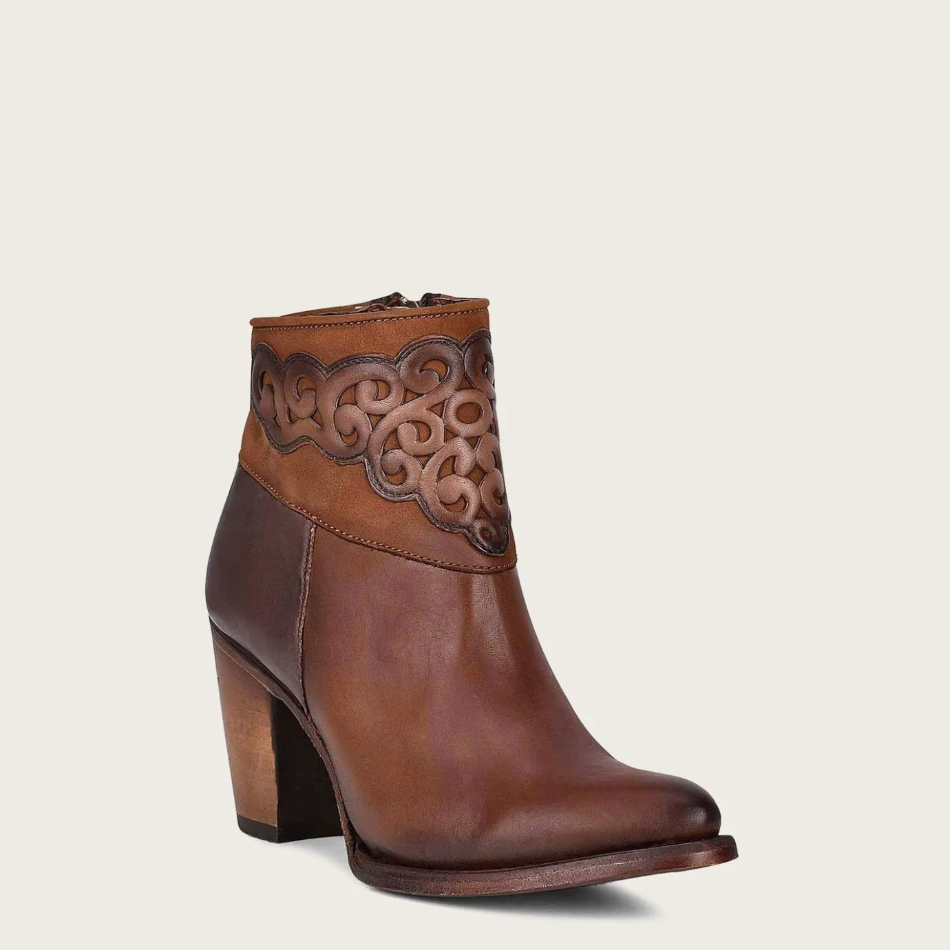 Women Cuadra Ankle Boots & Booties-Brown Ankle Bootie For Women