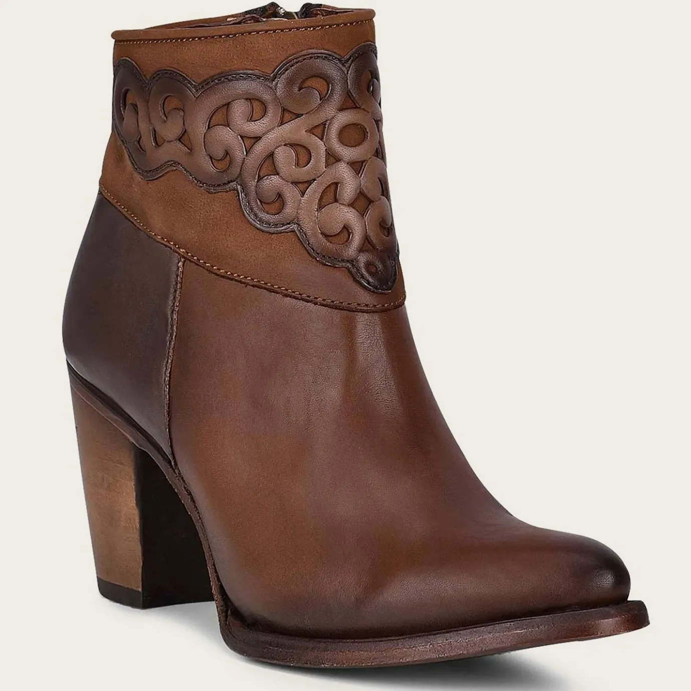 Women Cuadra Ankle Boots & Booties-Brown Ankle Bootie For Women