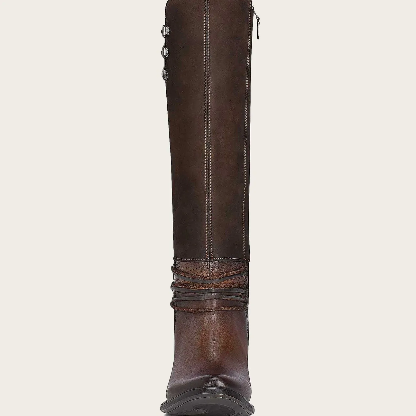 Women Cuadra Tall & Knee-High Boots-Brown Boot With Suede Tube