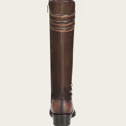 Women Cuadra Tall & Knee-High Boots-Brown Boot With Suede Tube