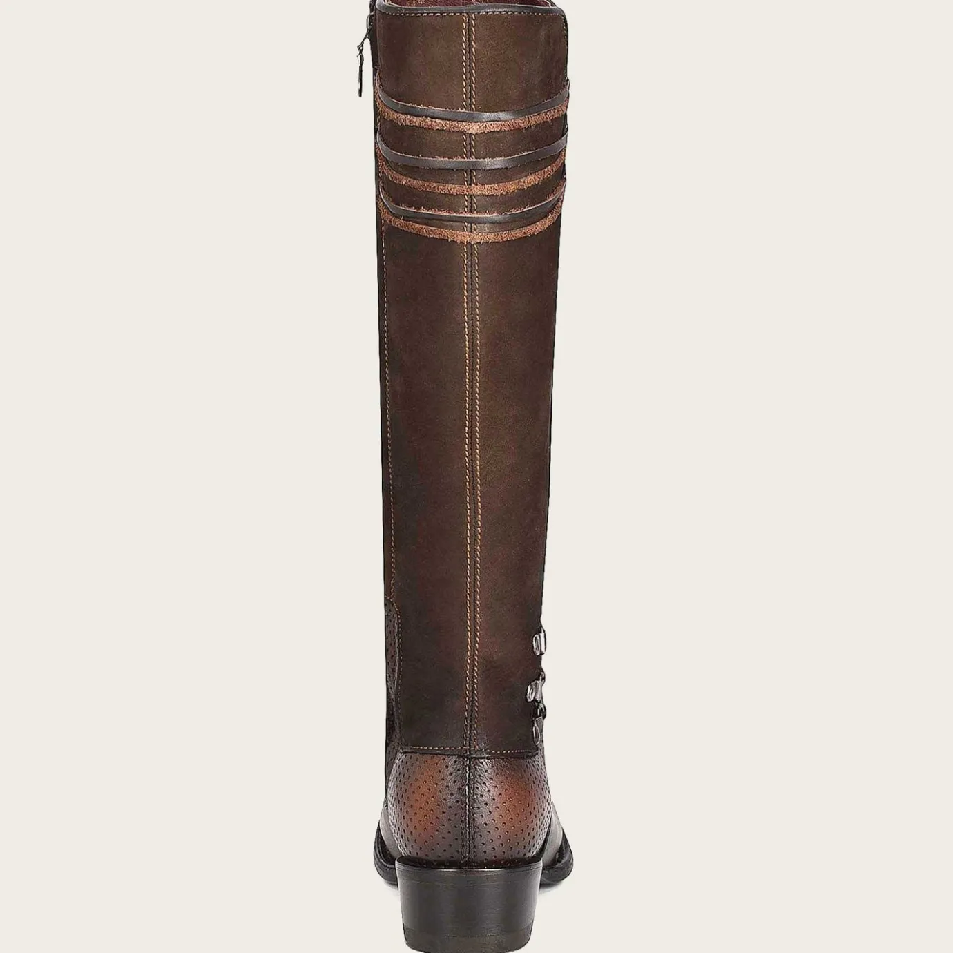Women Cuadra Tall & Knee-High Boots-Brown Boot With Suede Tube