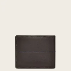 Men Cuadra Wallets-Brown Bovine Bifold Leather Wallet