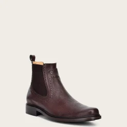 Men Cuadra Dress Boots-Brown Deer Leather Chelsea Boots By Franco