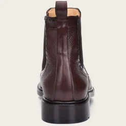Men Cuadra Dress Boots-Brown Deer Leather Chelsea Boots By Franco
