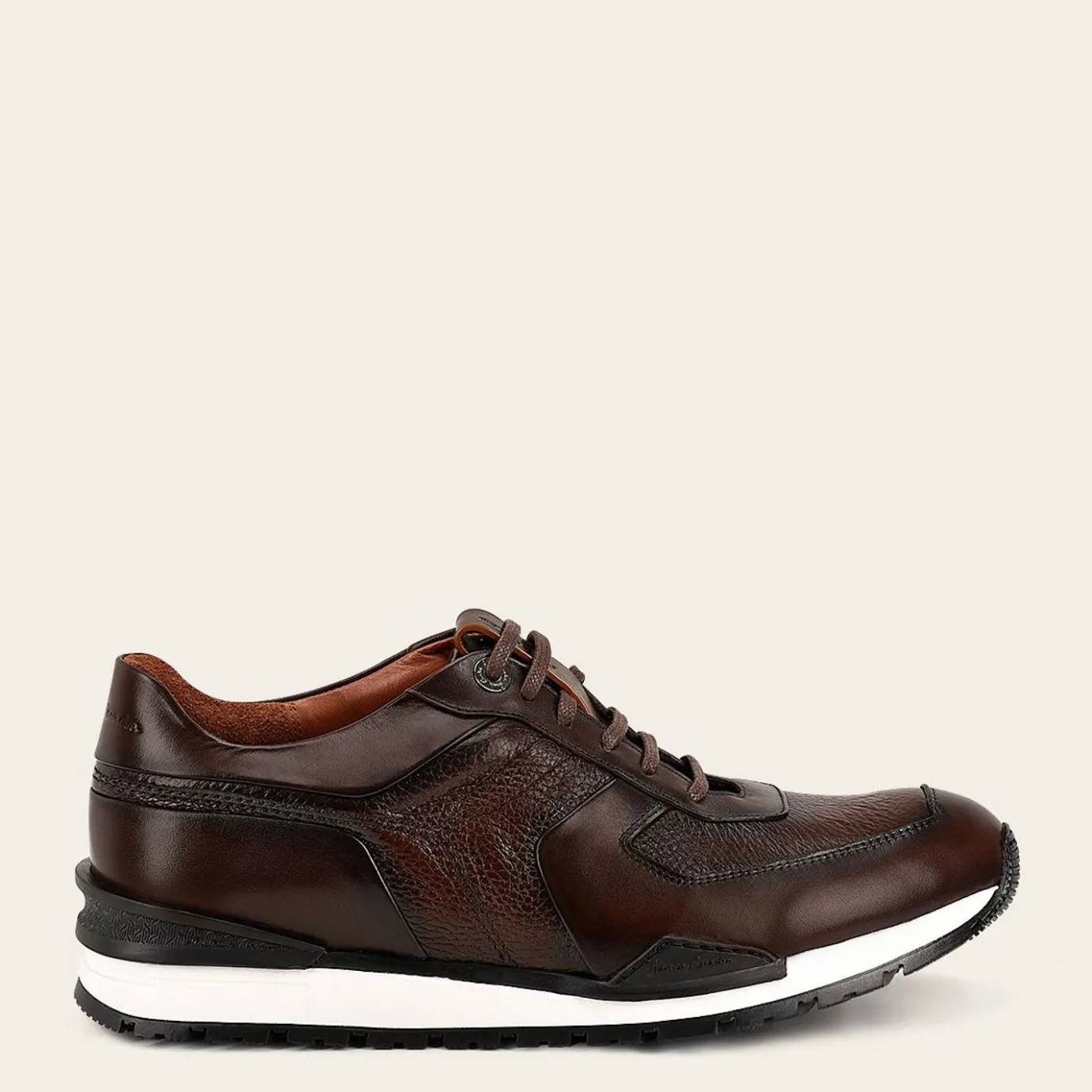 Men Cuadra Sneakers-Brown Deer Leather Sneaker