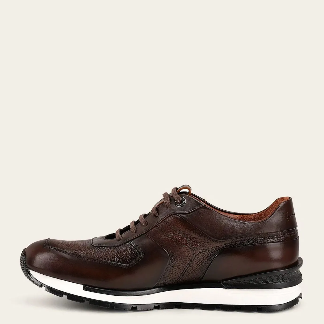 Men Cuadra Sneakers-Brown Deer Leather Sneaker