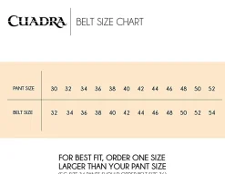 Men Cuadra Belts-Brown Engraved Leather Western Belt