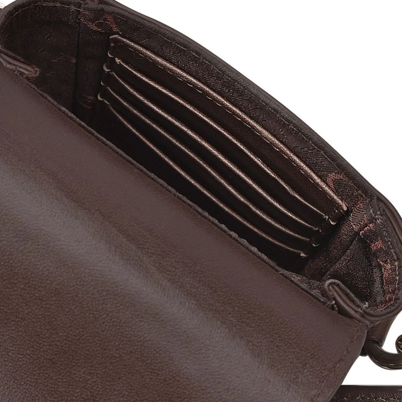 Women Cuadra Crossbody Bags-Brown Exotic Leather Cell Phone Bag