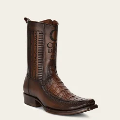 Men Cuadra Urban & Casual Boots-Brown Exotic Leather Cowboy Boots