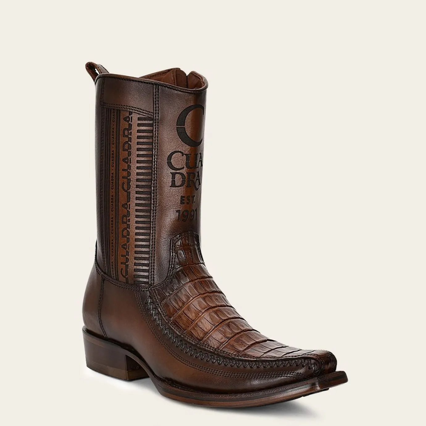 Men Cuadra Urban & Casual Boots-Brown Exotic Leather Cowboy Boots