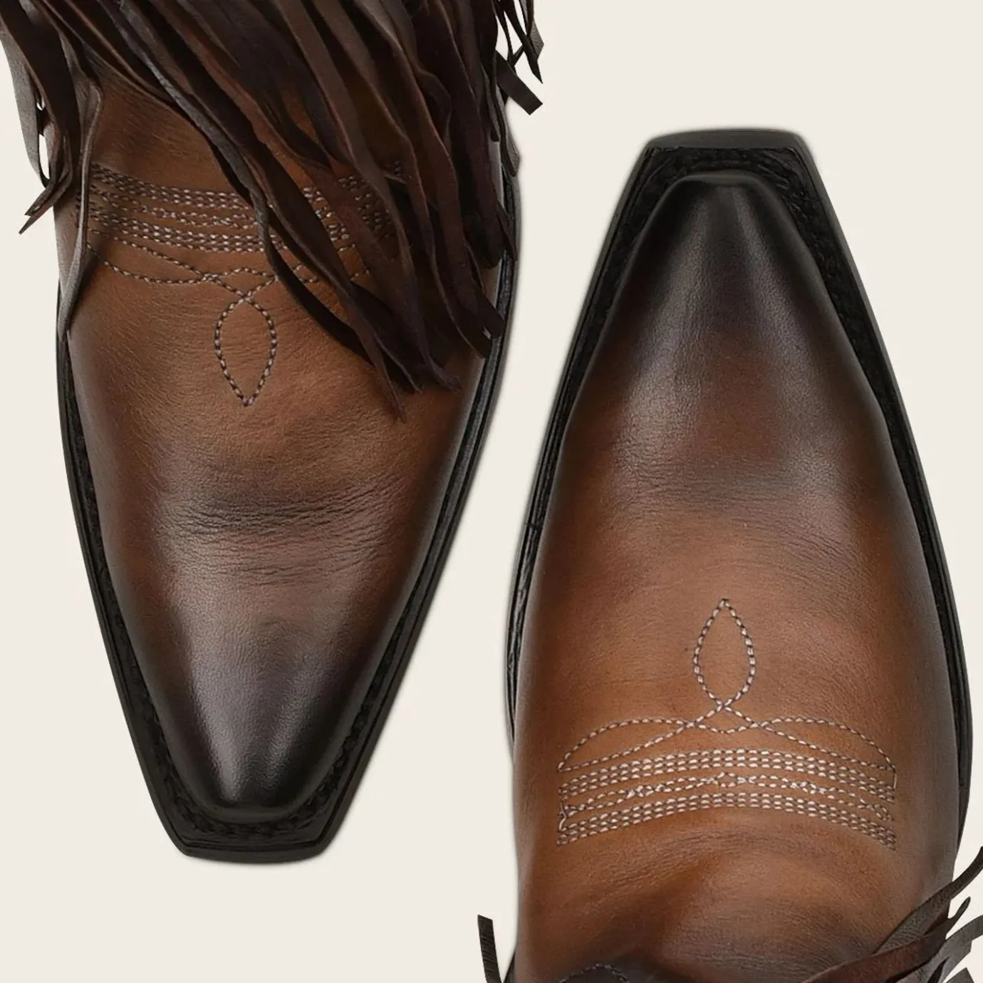 Women Cuadra Western Boots-Brown Fringed Cowboy Boot