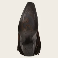 Women Cuadra Western Boots-Brown Fringed Cowboy Boot