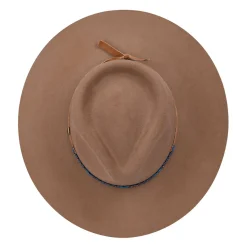 Women Cuadra Hats-Brown Fur Hat With Beaded Headband