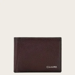 Men Cuadra Wallets-Brown Handmade Bifold Deer Leather Wallet