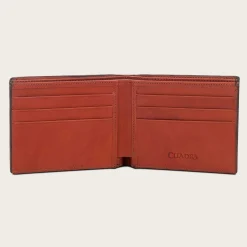 Men Cuadra Wallets-Brown Handmade Bifold Deer Leather Wallet