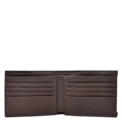 Men Cuadra Wallets-Brown Handmade Engraved Leather Wallet