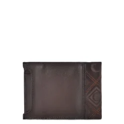 Men Cuadra Wallets-Brown Handmade Engraved Leather Wallet