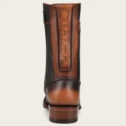 Men Cuadra Urban & Casual Boots-Brown Hand-Painted Engraved Dress Boots