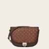 Women Cuadra Crossbody Bags-Brown Leather Belt And Crossbody Bag
