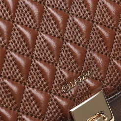 Women Cuadra Crossbody Bags-Brown Leather Belt And Crossbody Bag