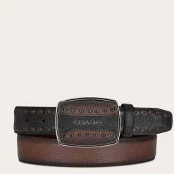 Men Cuadra Belts-Brown Leather Cowboy Beltbrown Leather Cowboy Belt