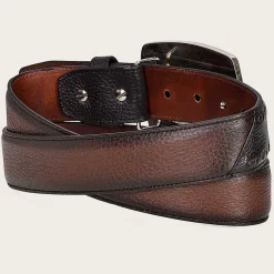 Men Cuadra Belts-Brown Leather Cowboy Beltbrown Leather Cowboy Belt