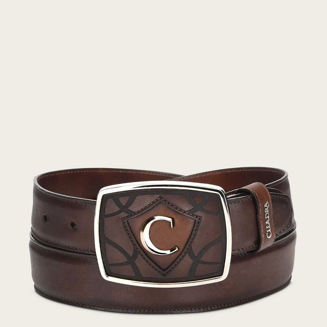 Men Cuadra Belts-Brown Leather Western Belt