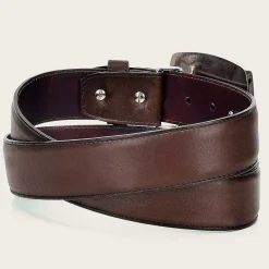 Men Cuadra Belts-Brown Leather Western Belt