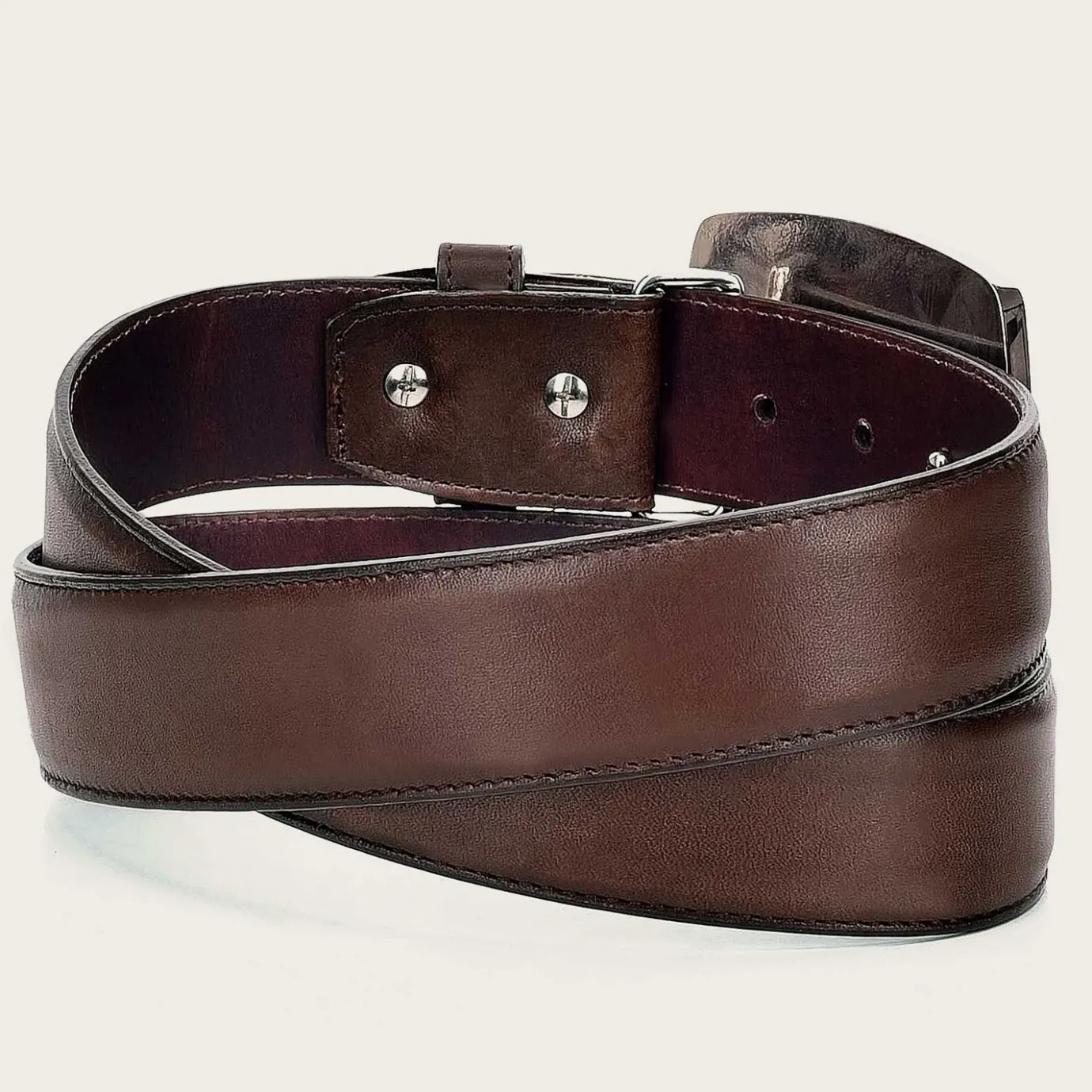 Men Cuadra Belts-Brown Leather Western Belt