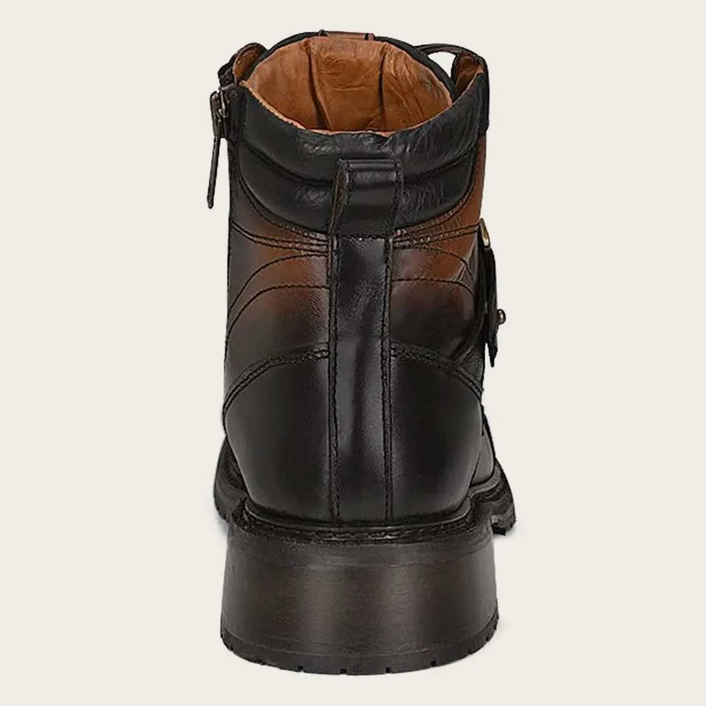 Men Cuadra Urban & Casual Boots-Brown Ostrich Leather Urban Ankle Boots