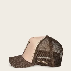 Women Cuadra Hats-Brown Snapback Cap With Deer Patch